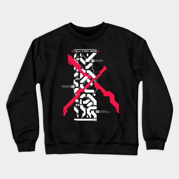 Cyberpunk Robotic Rules Crewneck Sweatshirt by Kiboune